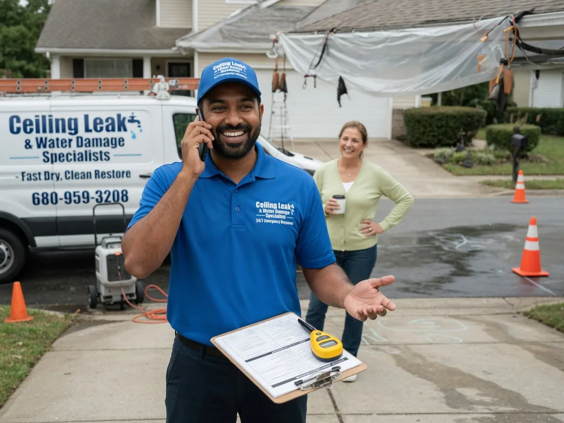 Ceiling Leak Cleanup Cromwell, IA FAQs